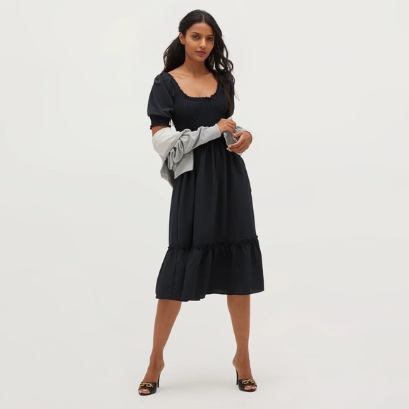 HILL HOUSE LOUISA NAP DRESS IN COTTON - Picture 1 of 3